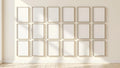 Frame Wall Art Mockup — Silver Frame Portrait 2:3 — Perspective View — #01628 | MockupBulk