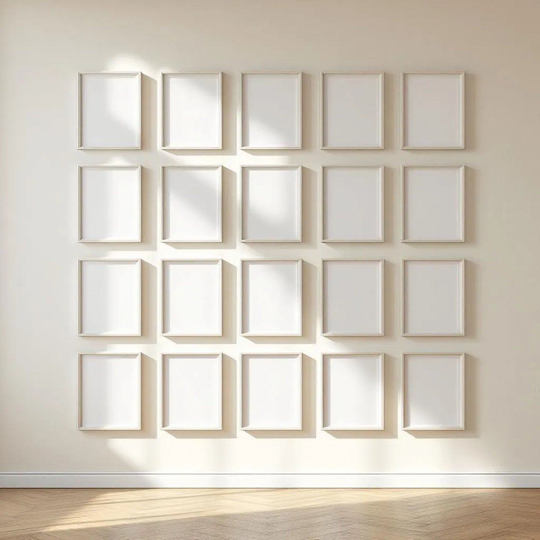 Frame Professional Frame Mockup — Plain Square Frame A-Series (A4 / A3) — Perspective View — #01630 | MockupBulk