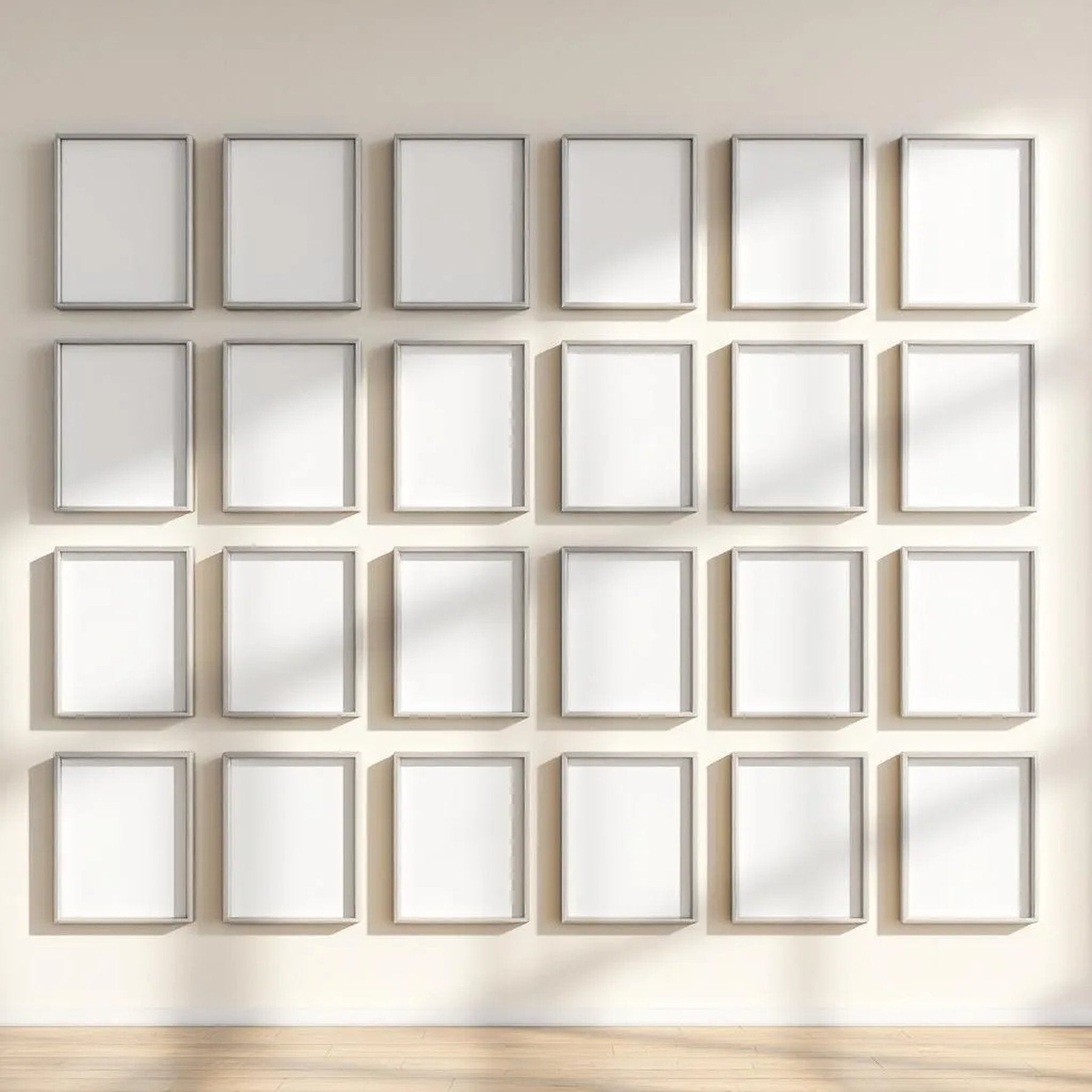 Frame Professional Frame Mockup — Plain Square Frame Portrait 2:3 — Perspective View — #01633 | MockupBulk