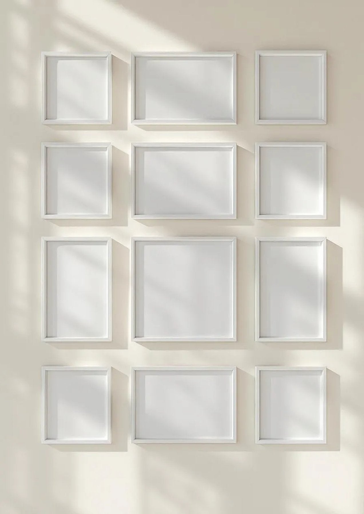 Frame Professional Frame Mockup — Silver Frame Portrait 2:3 — Perspective View — #01638 | MockupBulk