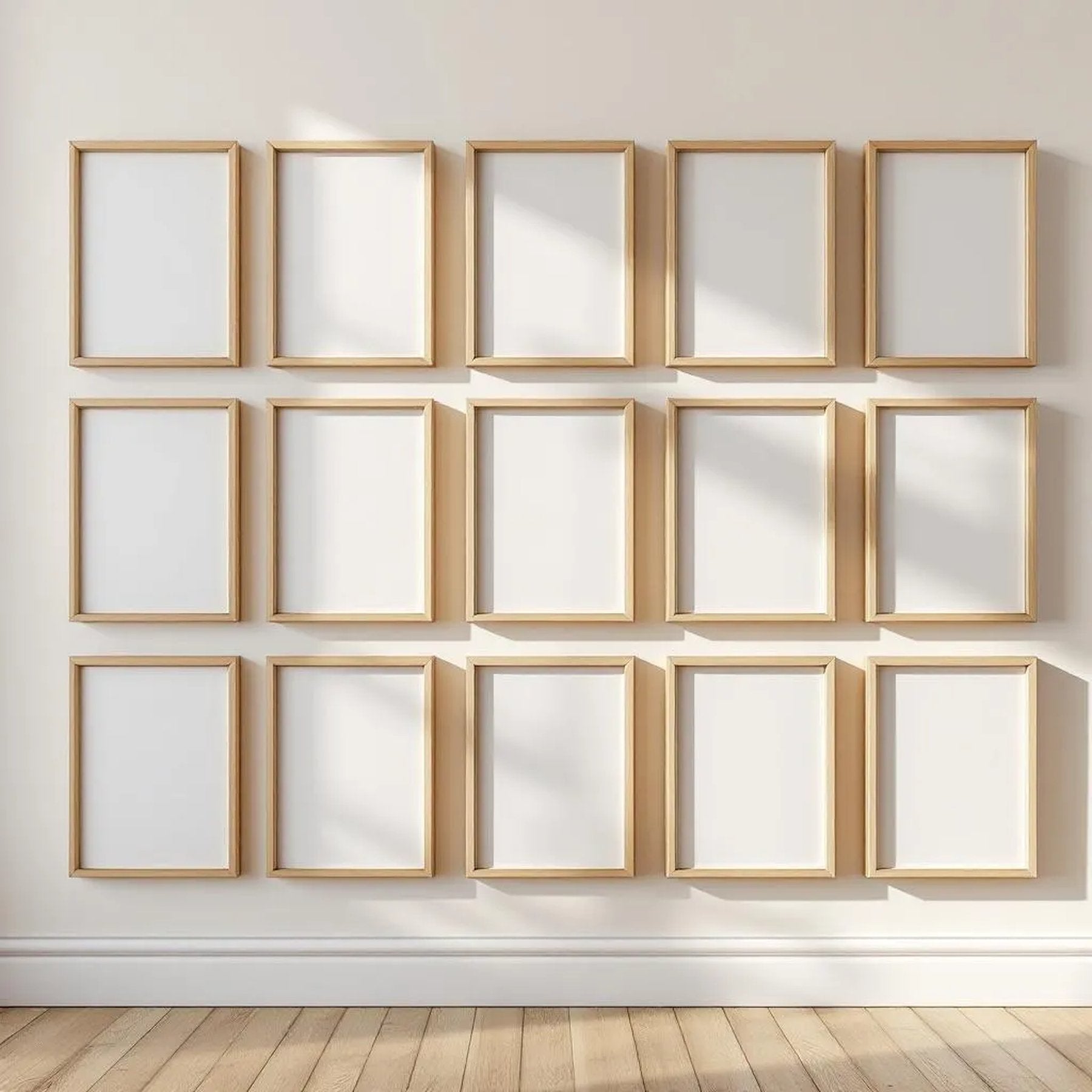 Frame Styled Room Mockup — Plain Square Frame Portrait 2:3 — Perspective View — #01648 | MockupBulk