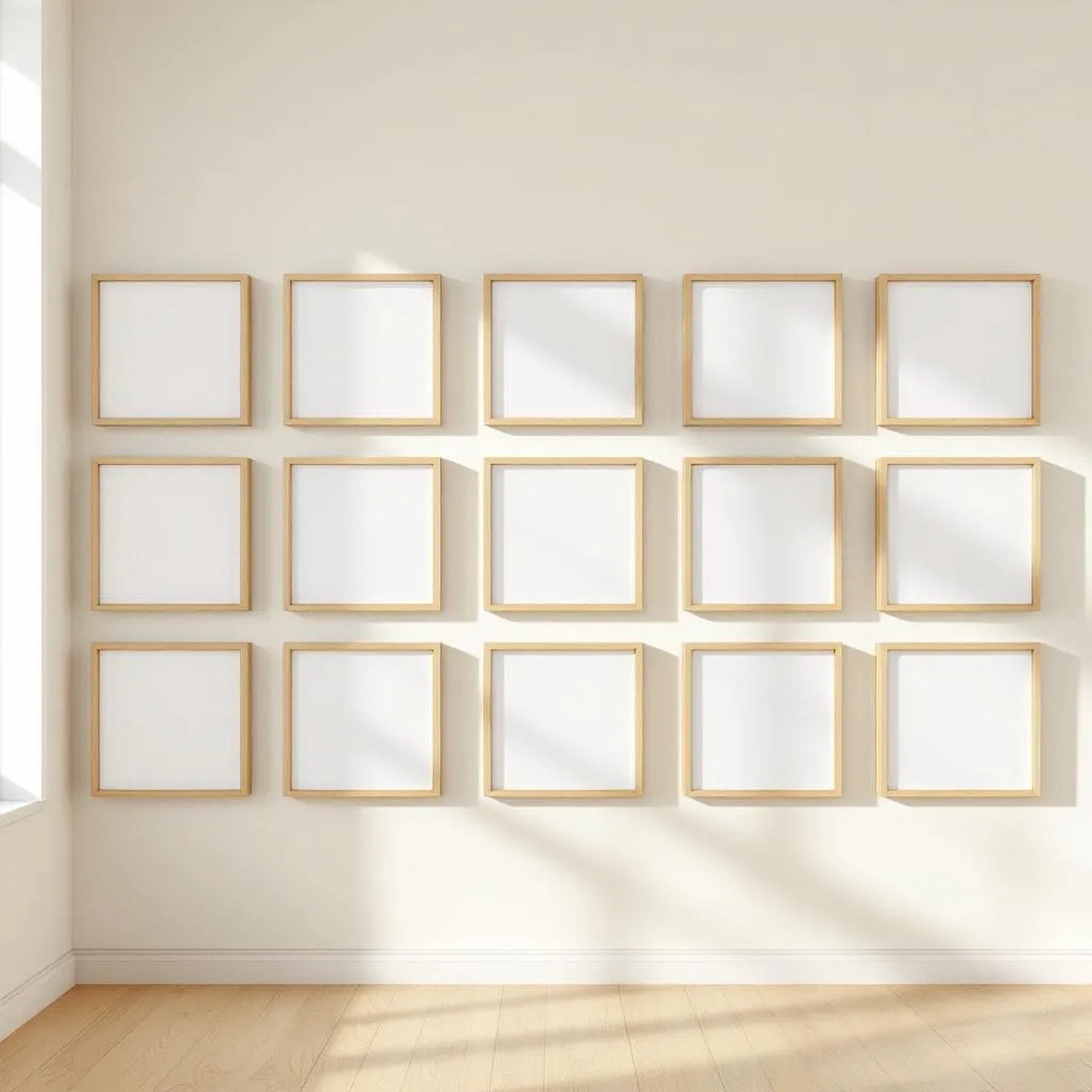 Frame Professional Frame Mockup — Plain Square Frame Square 1:1 — Perspective View — #01657 | MockupBulk