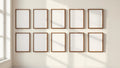 Frame Styled Room Mockup — Espresso Frame Portrait 5:7 — Perspective View — #01661 | MockupBulk