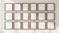 Frame Lifestyle Frame Mockup — Espresso Frame Square 1:1 — Perspective View — #01667 | MockupBulk