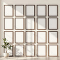 Frame High-Res Frame Mockup — Plain Square Frame Portrait 2:3 — Perspective View — #01672 | MockupBulk