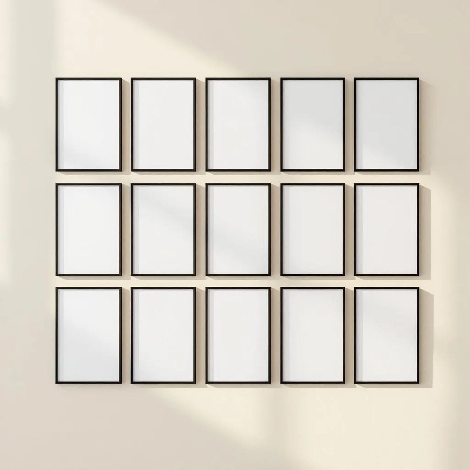 Frame Professional Frame Mockup — Plain Square Frame Portrait 2:3 — Perspective View — #01681 | MockupBulk