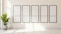 Frame Professional Frame Mockup — Matte Black Frame Square 1:1 — Perspective View — #01682 | MockupBulk