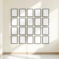 Frame Wall Art Mockup — Plain Square Frame Portrait 2:3 — Perspective View — #01684 | MockupBulk