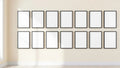 Frame Frame Display Mockup — Matte Black Frame Square 1:1 — Perspective View — #01685 | MockupBulk