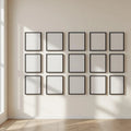 Frame Frame Display Mockup — Plain Square Frame Portrait 2:3 — Perspective View — #01690 | MockupBulk