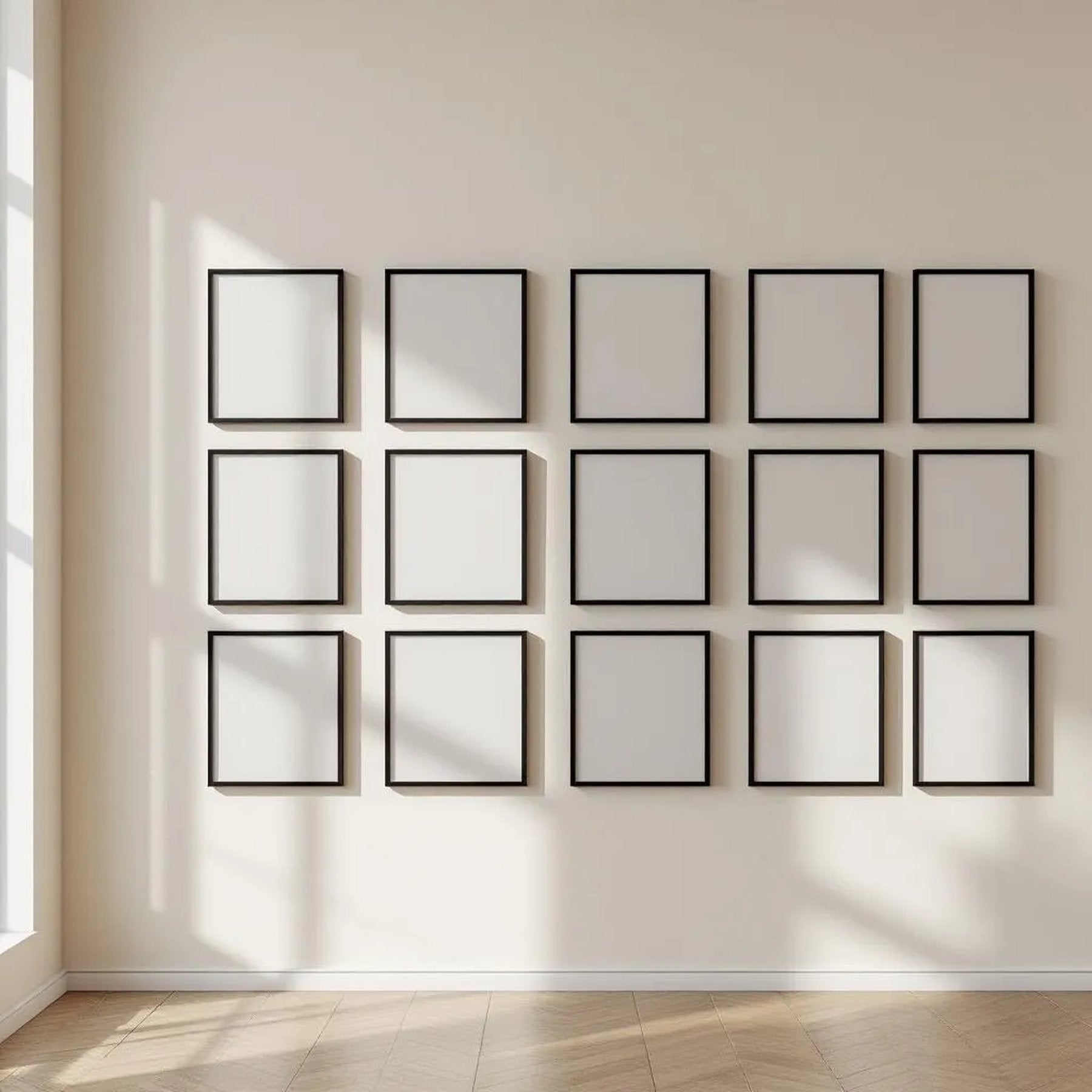 Frame Frame Display Mockup — Plain Square Frame Portrait 2:3 — Perspective View — #01690 | MockupBulk