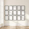 Frame Styled Room Mockup — Plain Square Frame Portrait 5:7 — Perspective View — #01693 | MockupBulk