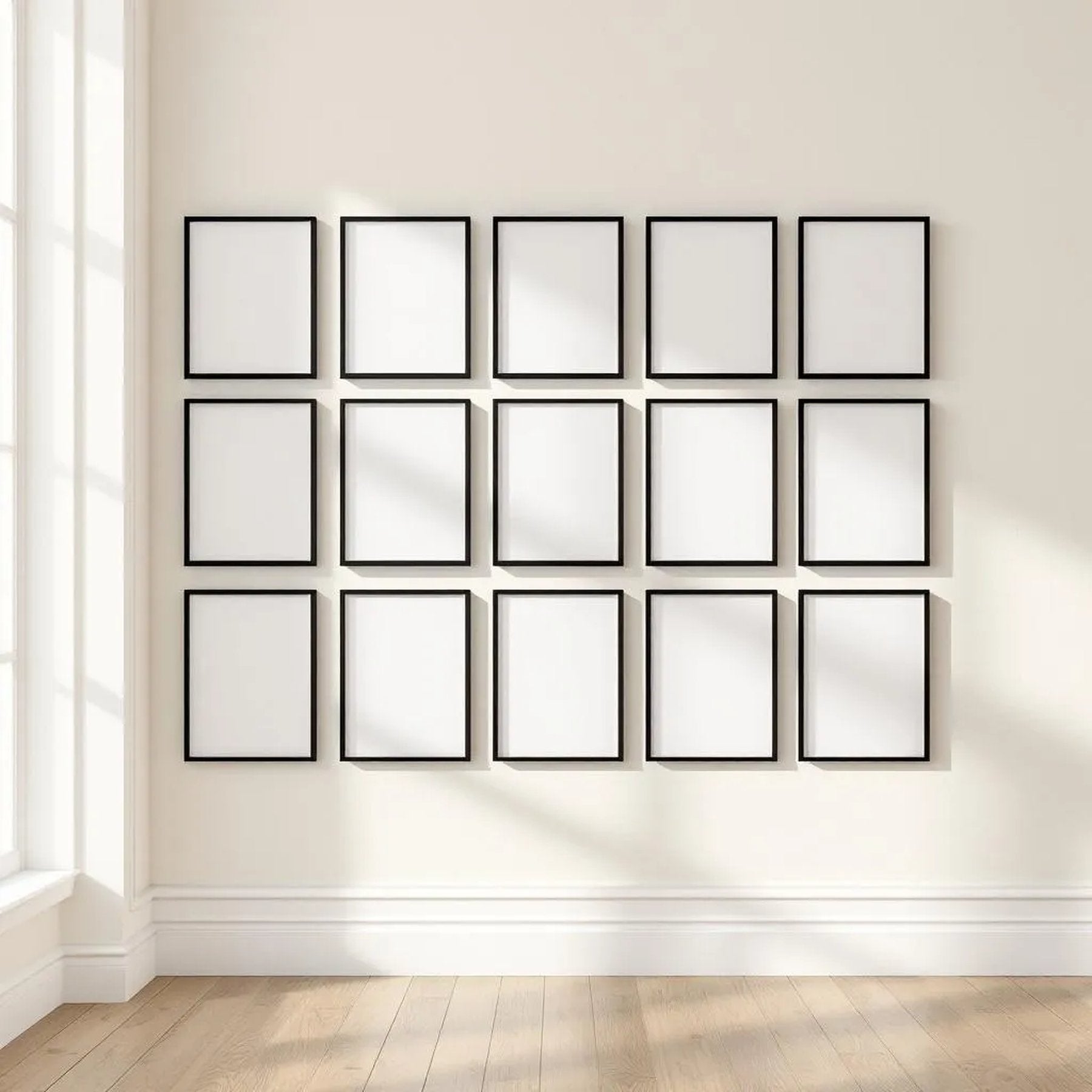 Frame Styled Room Mockup — Plain Square Frame Portrait 5:7 — Perspective View — #01693 | MockupBulk
