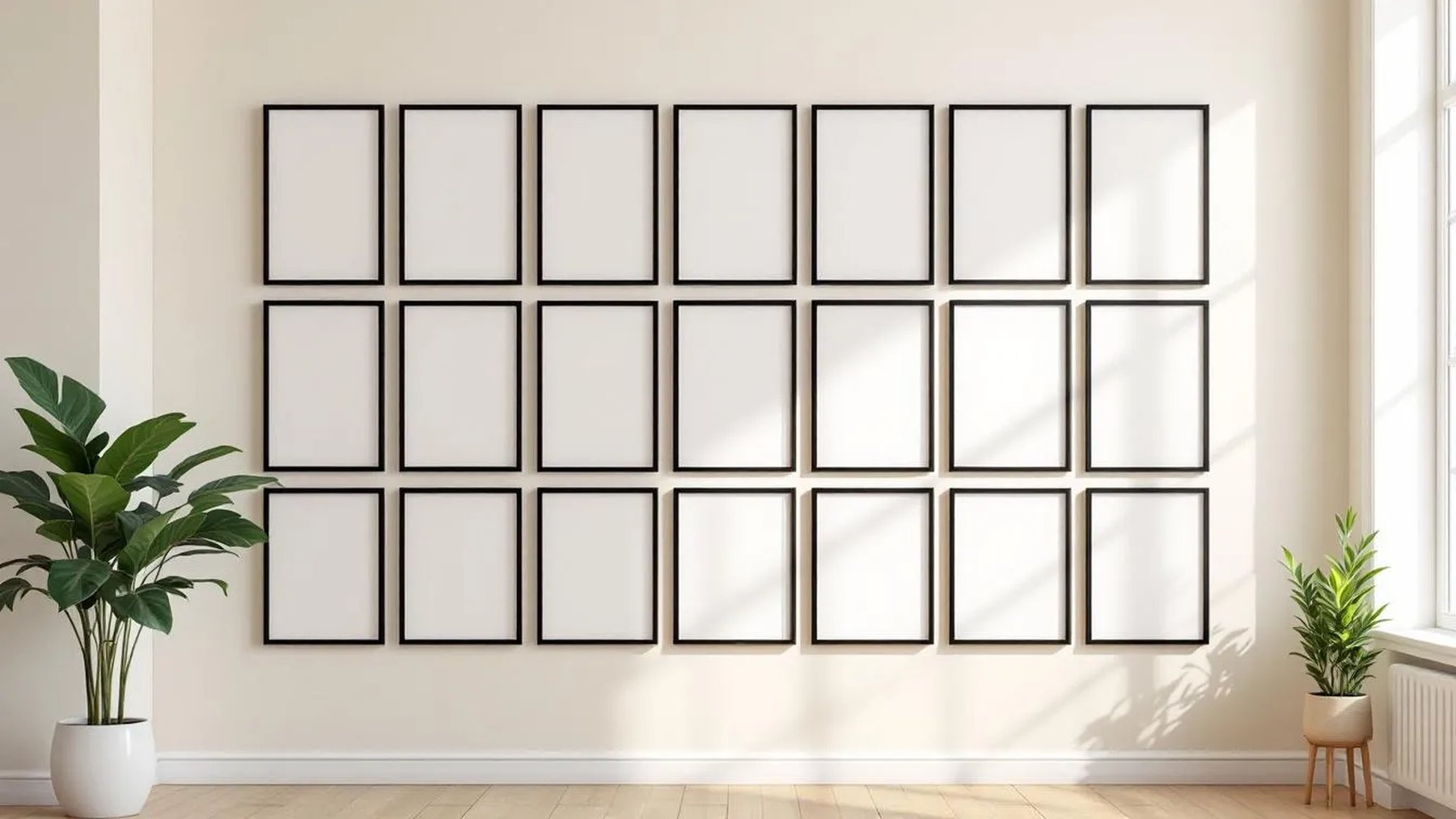 Frame Lifestyle Frame Mockup — Matte Black Frame Portrait 4:5 — Perspective View — #01694 | MockupBulk