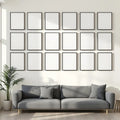 Frame Room Scene Mockup — Plain Square Frame Square 1:1 — Perspective View — #01696 | MockupBulk
