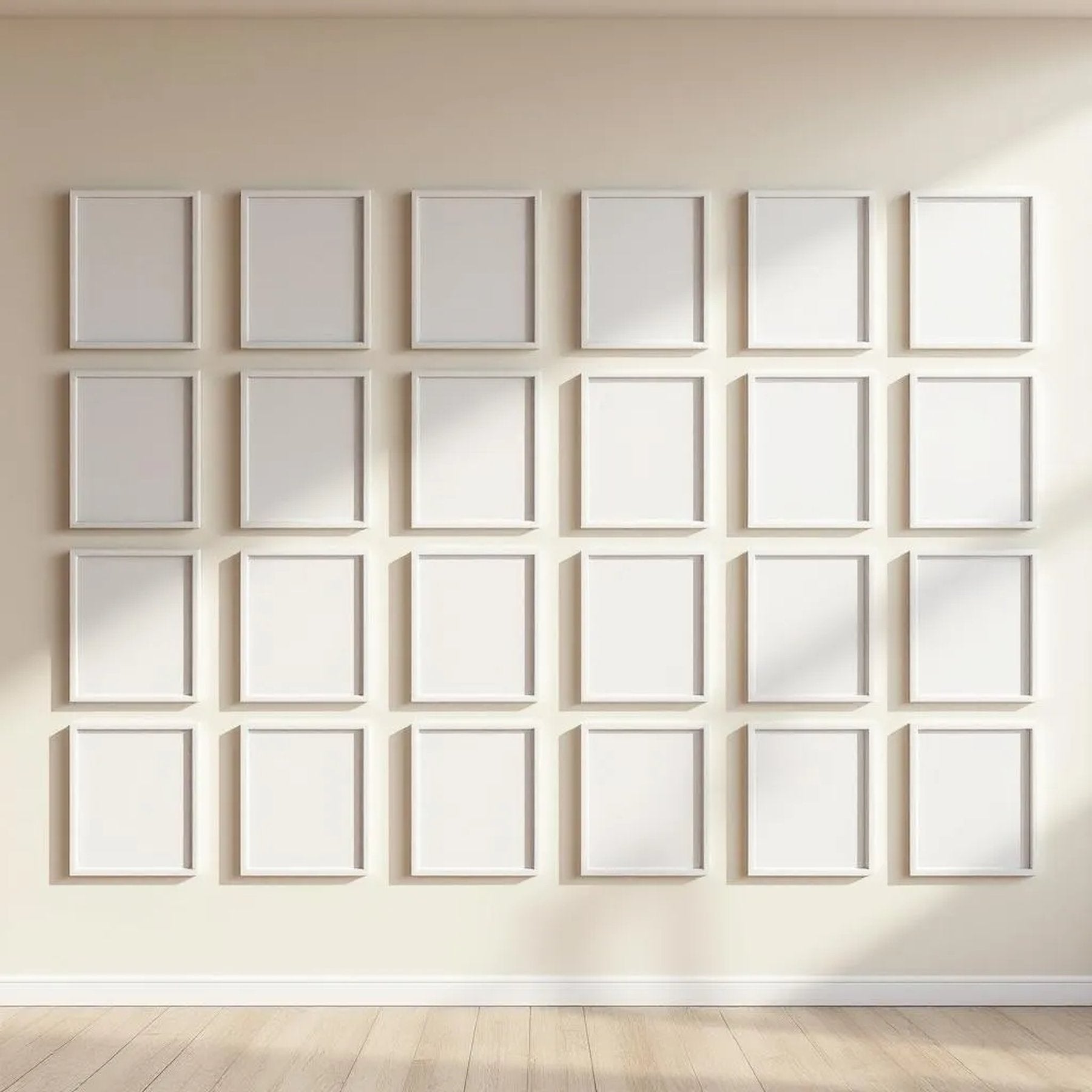 Frame Interior Frame Mockup — Plain Square Frame Square 1:1 — Perspective View — #01702 | MockupBulk