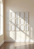Frame Interior Frame Mockup — White Frame Portrait 2:3 — Perspective View — #01704 | MockupBulk