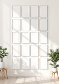 Frame Styled Room Mockup — White Frame A-Series (A4 / A3) — Perspective View — #01707 | MockupBulk