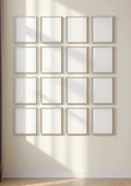 Frame Editorial Room Mockup — White Frame Portrait 2:3 — Perspective View — #01710 | MockupBulk