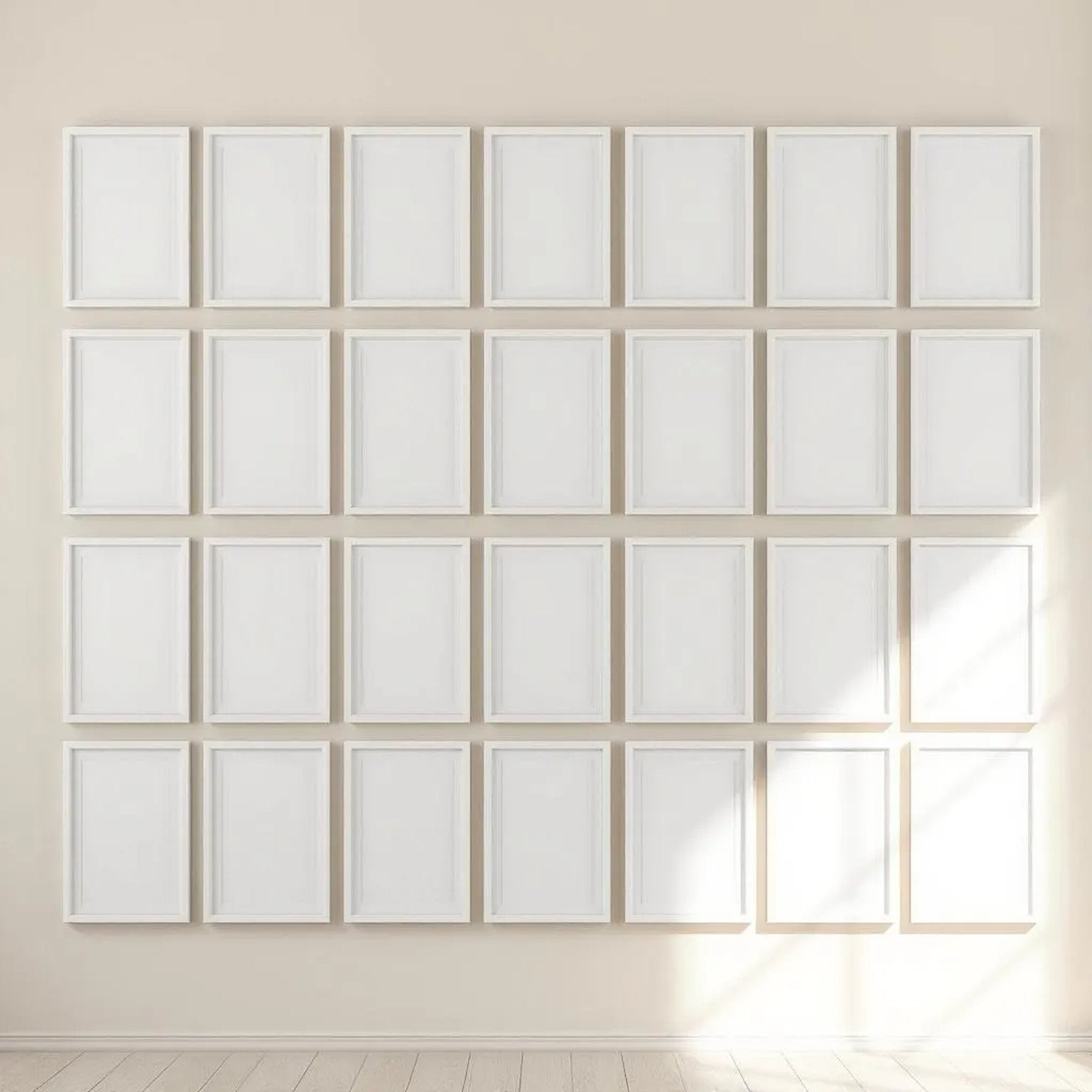 Frame High-Res Frame Mockup — Plain Square Frame Portrait 2:3 — Perspective View — #01711 | MockupBulk
