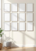 Frame Styled Room Mockup — White Frame Landscape 3:4 — Perspective View — #01713 | MockupBulk