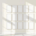 Frame Wall Art Mockup — Plain Square Frame Portrait 2:3 — Perspective View — #01714 | MockupBulk