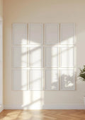 Frame Interior Frame Mockup — White Frame Portrait 2:3 — Perspective View — #01716 | MockupBulk