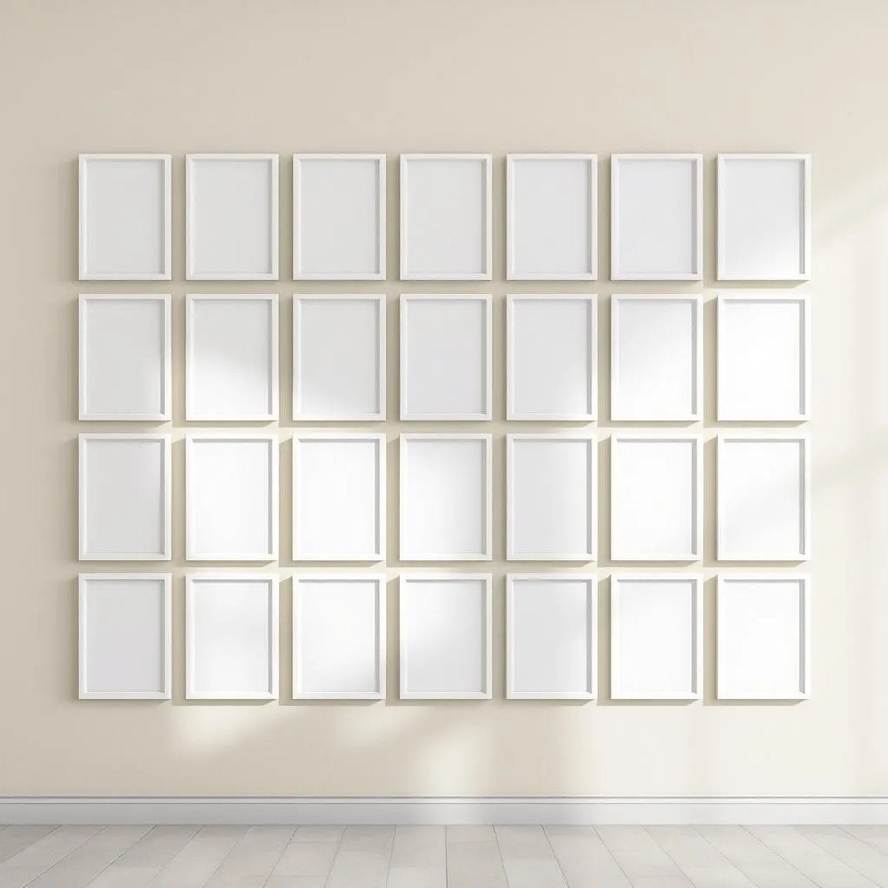 Frame Frame Display Mockup — Plain Square Frame Portrait 2:3 — Perspective View — #01717 | MockupBulk