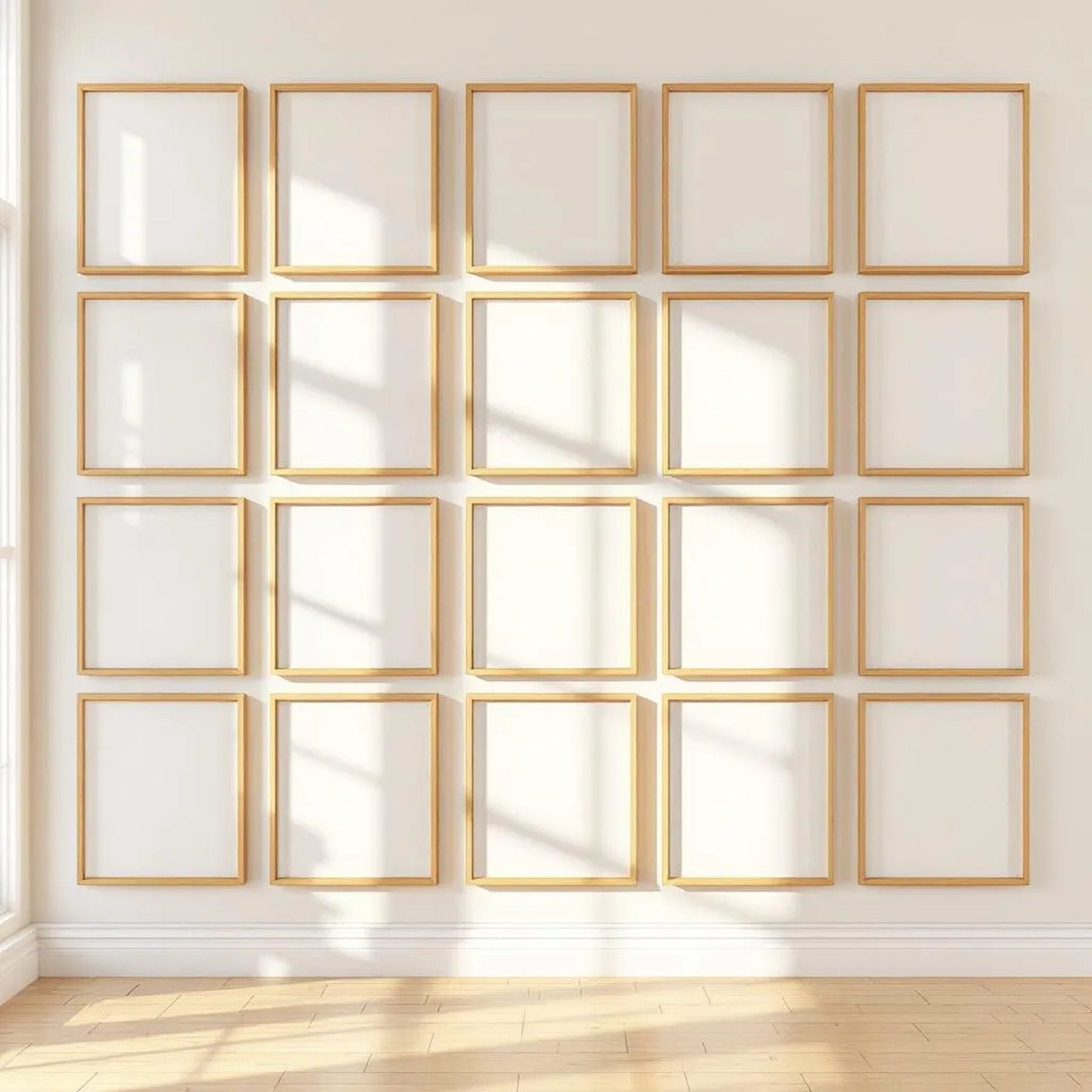 Frame Lifestyle Frame Mockup — Plain Square Frame Portrait 2:3 — Perspective View — #01732 | MockupBulk