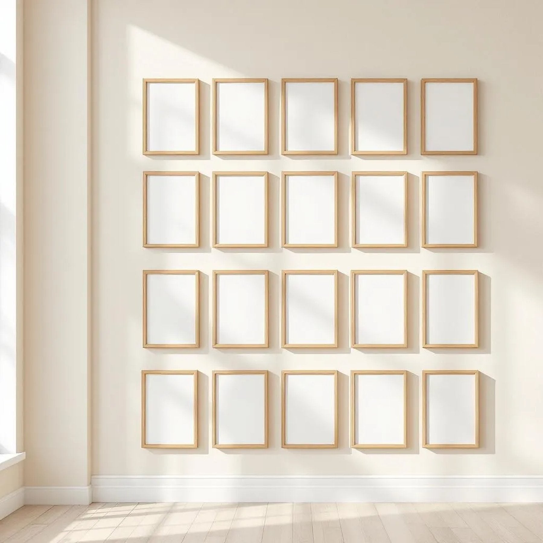 Frame Frame Display Mockup — Plain Square Frame Square 1:1 — Perspective View — #01738 | MockupBulk