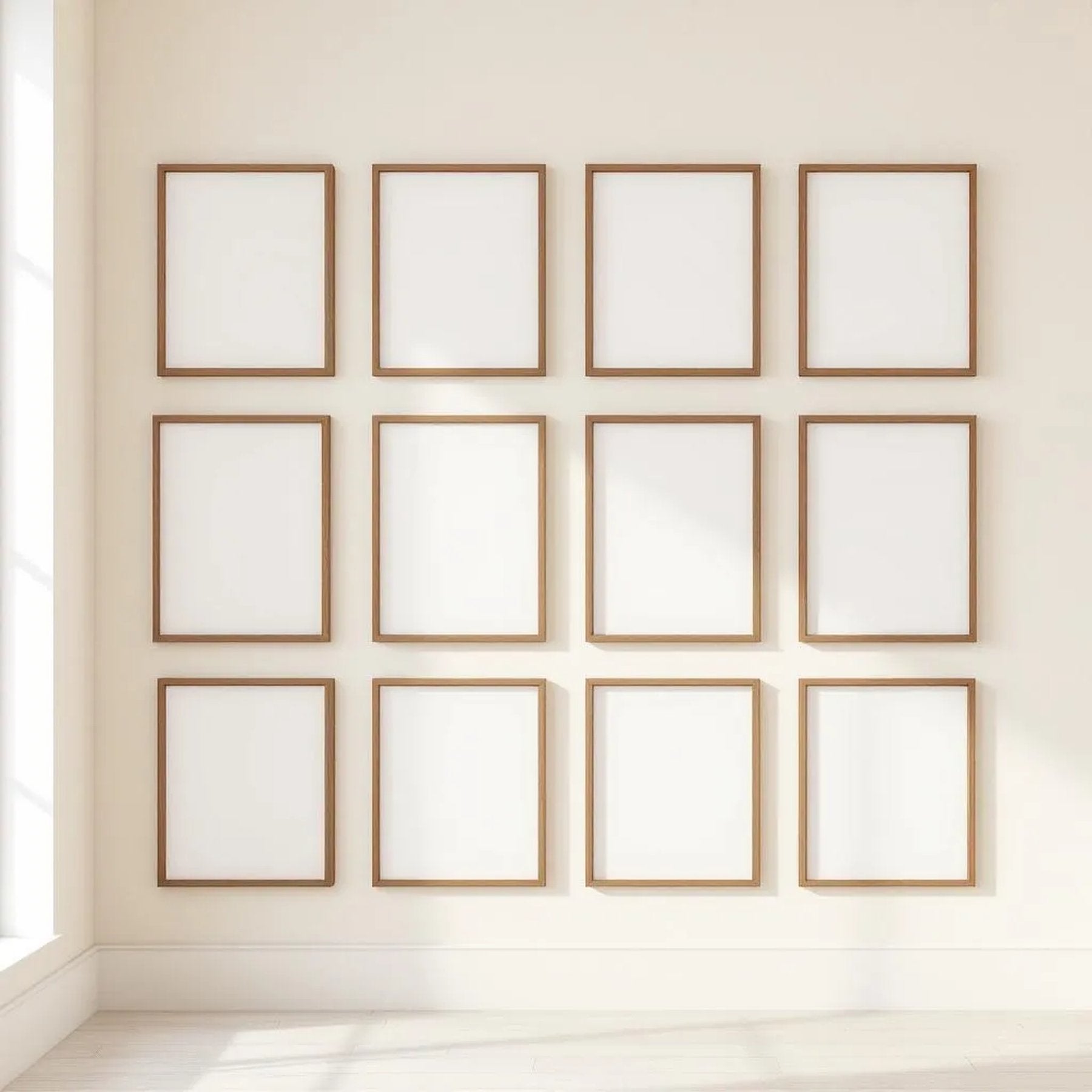 Frame High-Res Frame Mockup — Plain Square Frame Portrait 4:5 — Perspective View — #01744 | MockupBulk