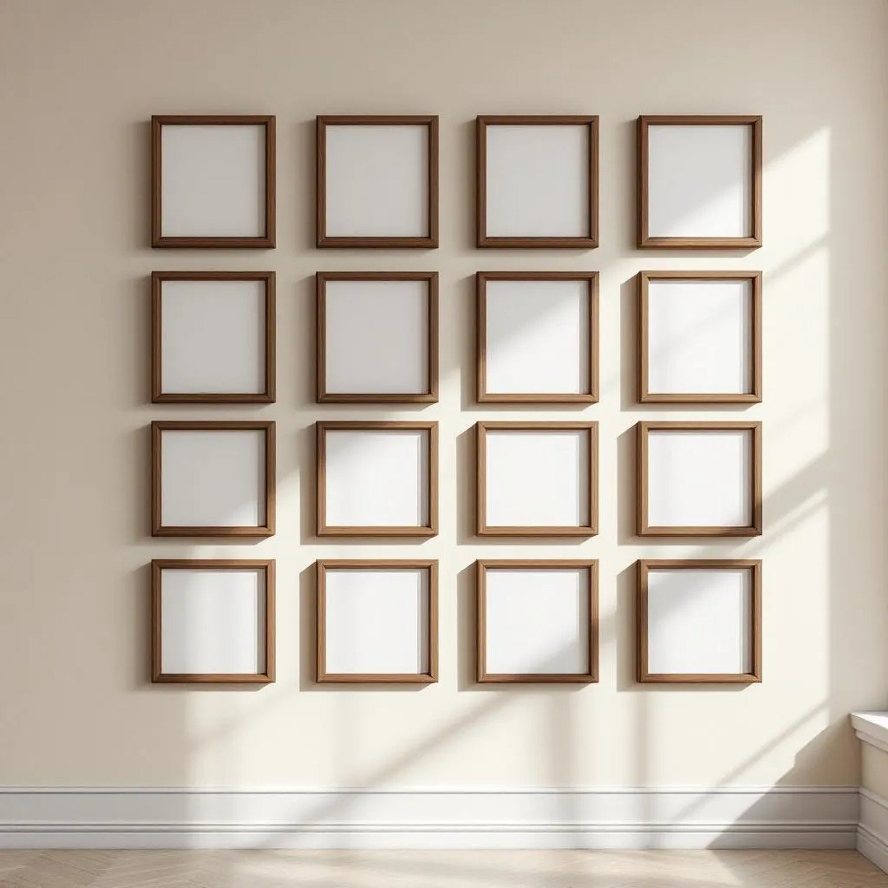 Frame Styled Room Mockup — Plain Square Frame Portrait 4:5 — Perspective View — #01756 | MockupBulk