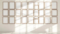 Frame Room Scene Mockup — Walnut Frame Portrait 4:5 — Perspective View — #01757 | MockupBulk
