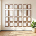 Frame Premium Interior Mockup — Plain Square Frame Portrait 2:3 — Perspective View — #01762 | MockupBulk