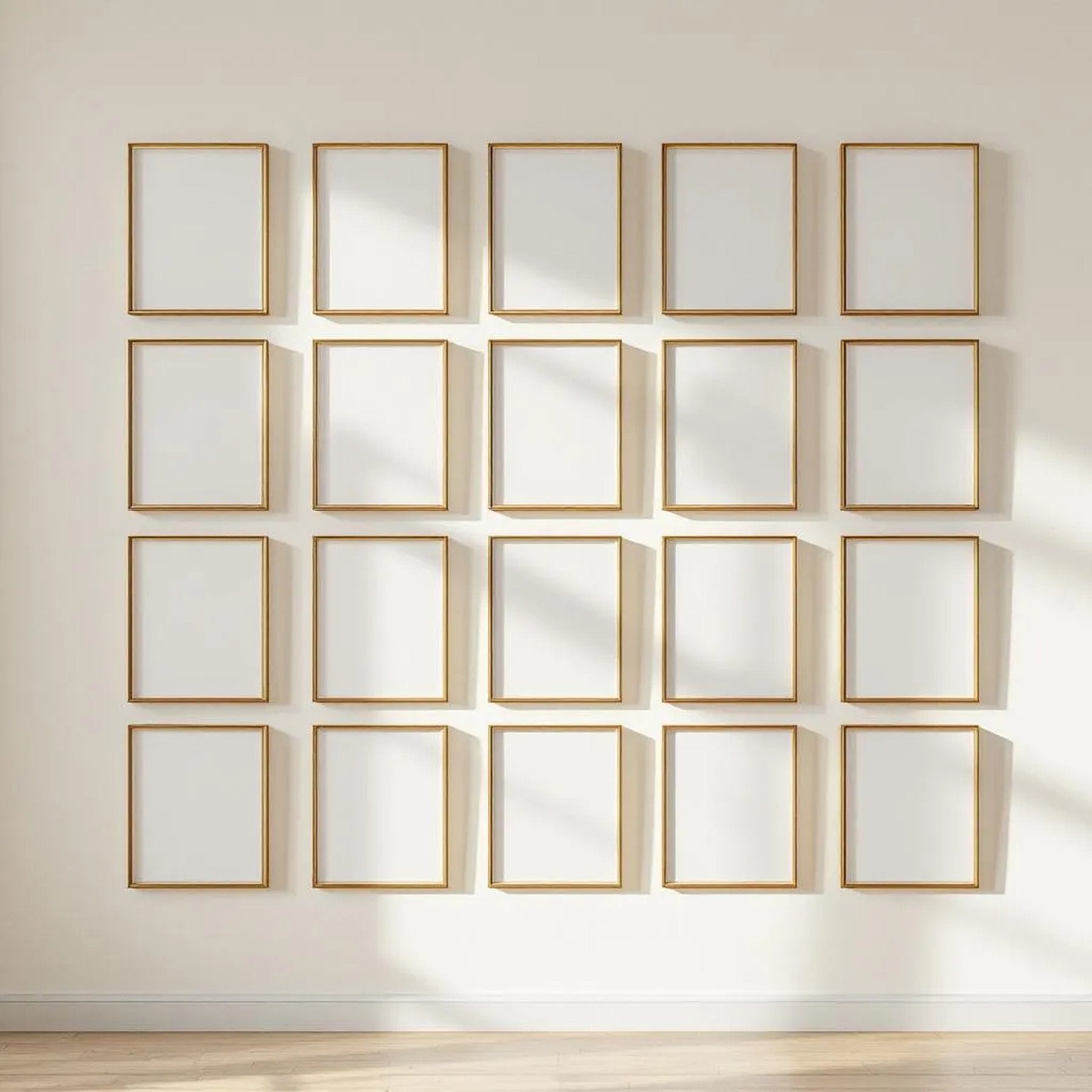 Frame Frame Display Mockup — Plain Square Frame Portrait 2:3 — Perspective View — #01765 | MockupBulk