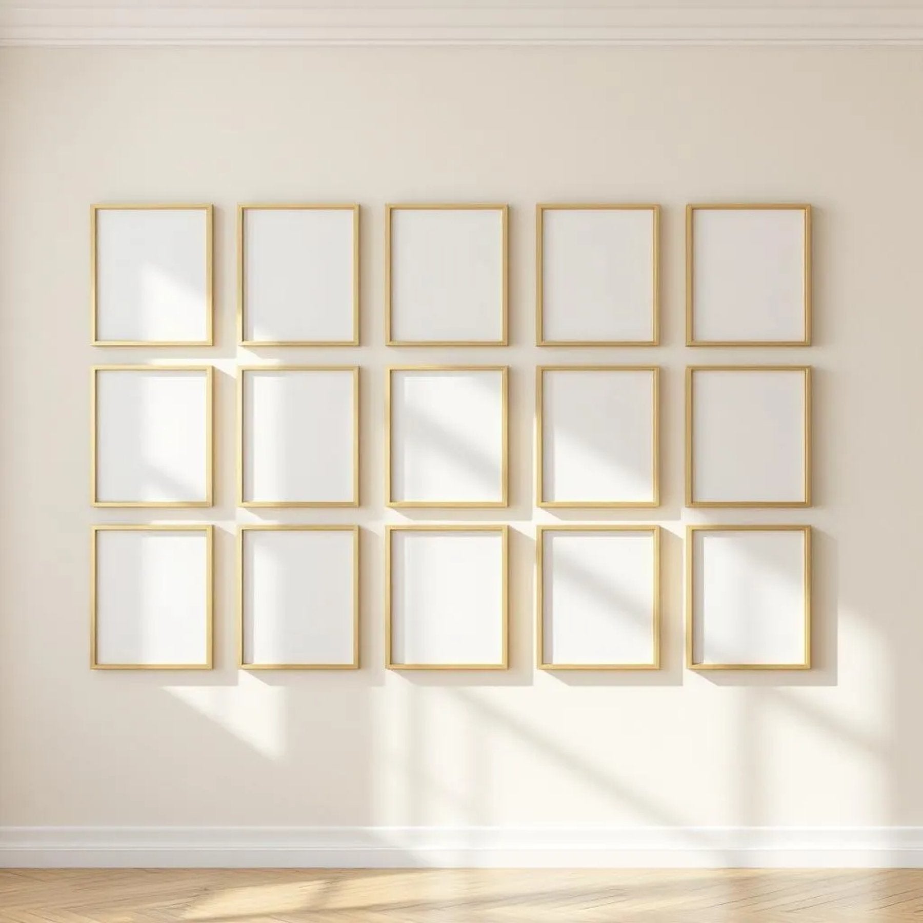 Frame Room Scene Mockup — Plain Square Frame Square 1:1 — Perspective View — #01768 | MockupBulk