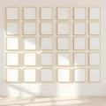 Frame Wall Art Mockup — Plain Square Frame Landscape 3:4 — Perspective View — #01771 | MockupBulk