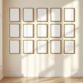 Frame Interior Frame Mockup — Plain Square Frame Portrait 2:3 — Perspective View — #01774 | MockupBulk