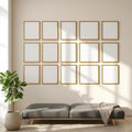 Frame High-Res Frame Mockup — Plain Square Frame A-Series (A4 / A3) — Perspective View — #01777 | MockupBulk