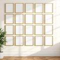 Frame Wall Art Mockup — Plain Square Frame Portrait 5:7 — Perspective View — #01783 | MockupBulk