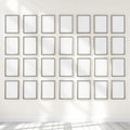 Frame Lifestyle Frame Mockup — Plain Square Frame Square 1:1 — Perspective View — #01786 | MockupBulk