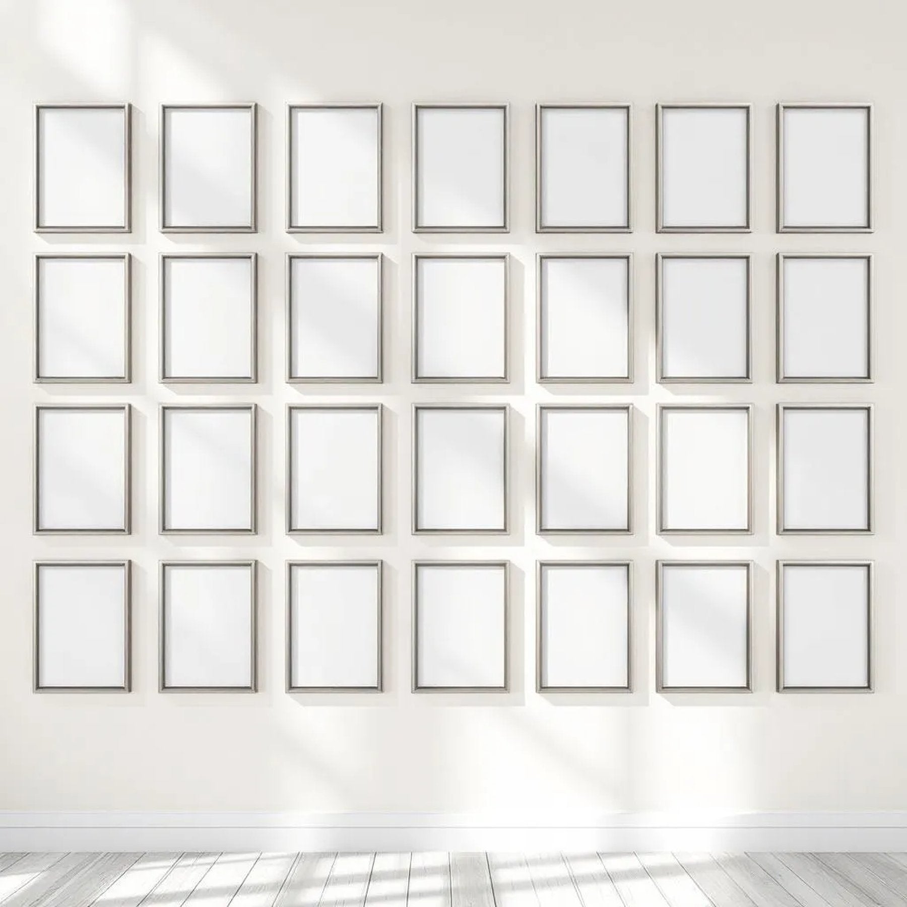 Frame Lifestyle Frame Mockup — Plain Square Frame Square 1:1 — Perspective View — #01786 | MockupBulk