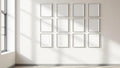 Frame Styled Room Mockup — Silver Frame Square 1:1 — Perspective View — #01790 | MockupBulk