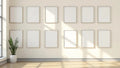 Frame Professional Frame Mockup — Silver Frame Portrait 4:5 — Perspective View — #01793 | MockupBulk