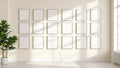 Frame High-Res Frame Mockup — Silver Frame Square 1:1 — Perspective View — #01796 | MockupBulk