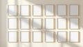 Frame Styled Room Mockup — Silver Frame Square 1:1 — Perspective View — #01799 | MockupBulk