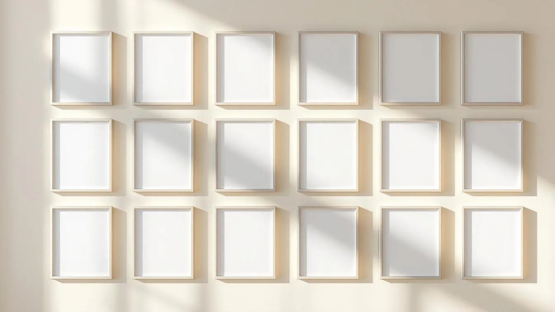 Frame Styled Room Mockup — Silver Frame Square 1:1 — Perspective View — #01799 | MockupBulk
