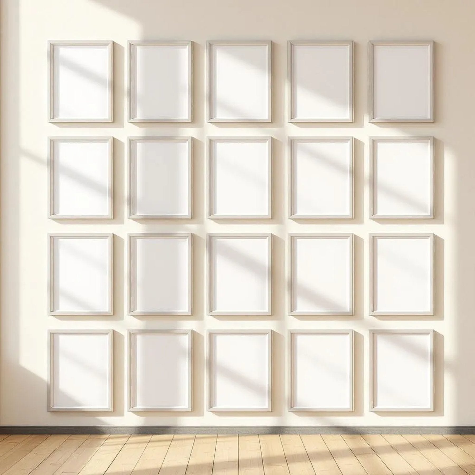 Frame Styled Room Mockup — Plain Square Frame Portrait 2:3 — Perspective View — #01801 | MockupBulk