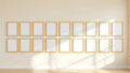 Frame Professional Frame Mockup — Raw Pine Frame Square 1:1 — Perspective View — #01808 | MockupBulk