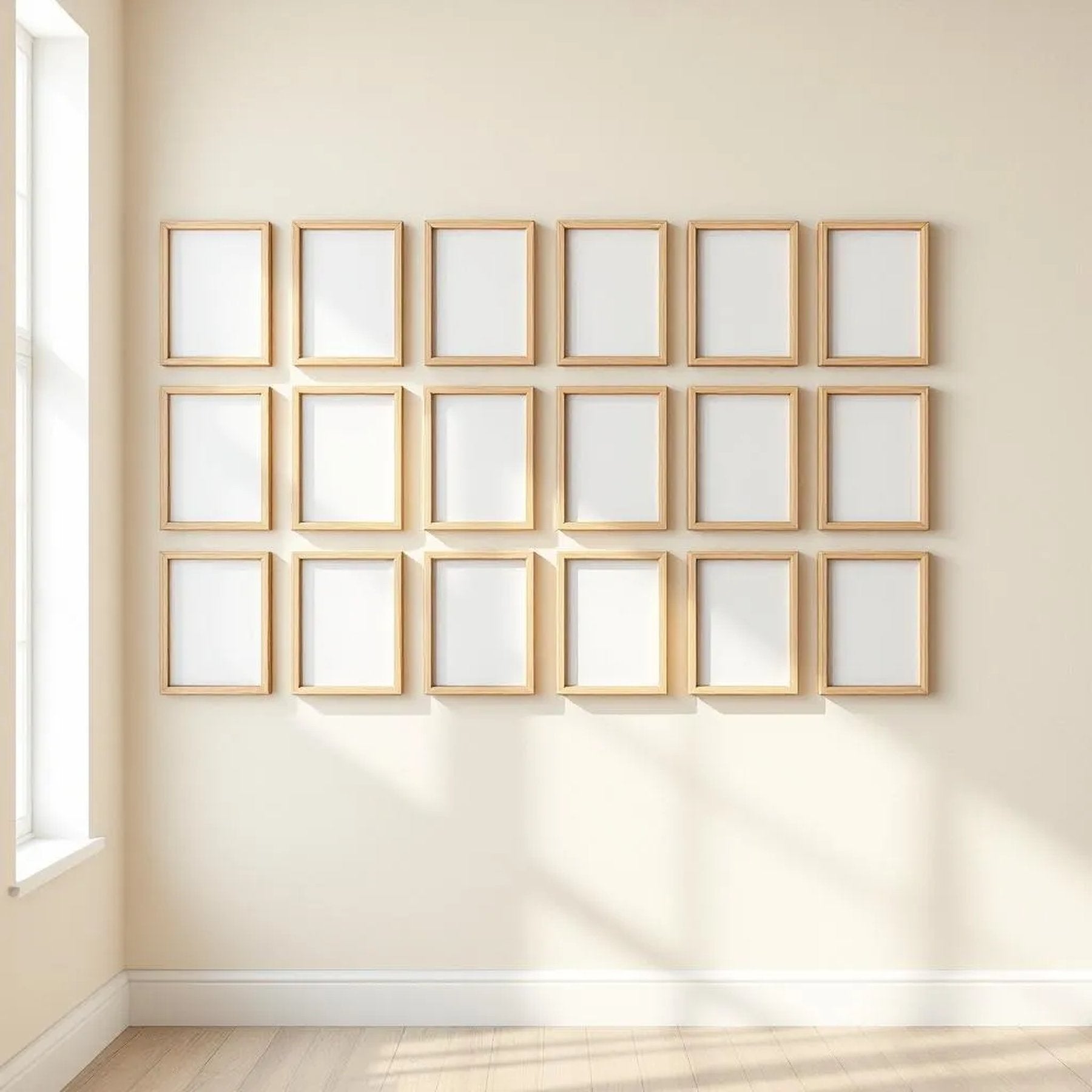 Frame Frame Display Mockup — Plain Square Frame Landscape 11x14 — Perspective View — #01816 | MockupBulk